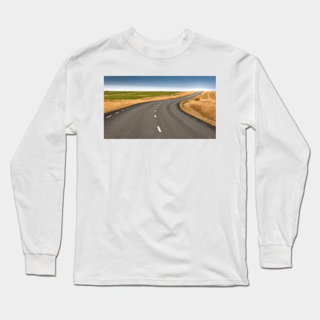 Iceland Ring Road Long Sleeve T-Shirt by jforno